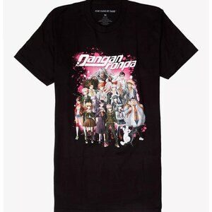 Danganronpa Black Group Splatter T-Shirt, Men's/Unisex Size Small